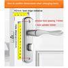 No Key Security Wood Bathroom Toilet Door Lock Furniture Portable Door Lock Aluminum Lock Handle For Home Stainless Steel