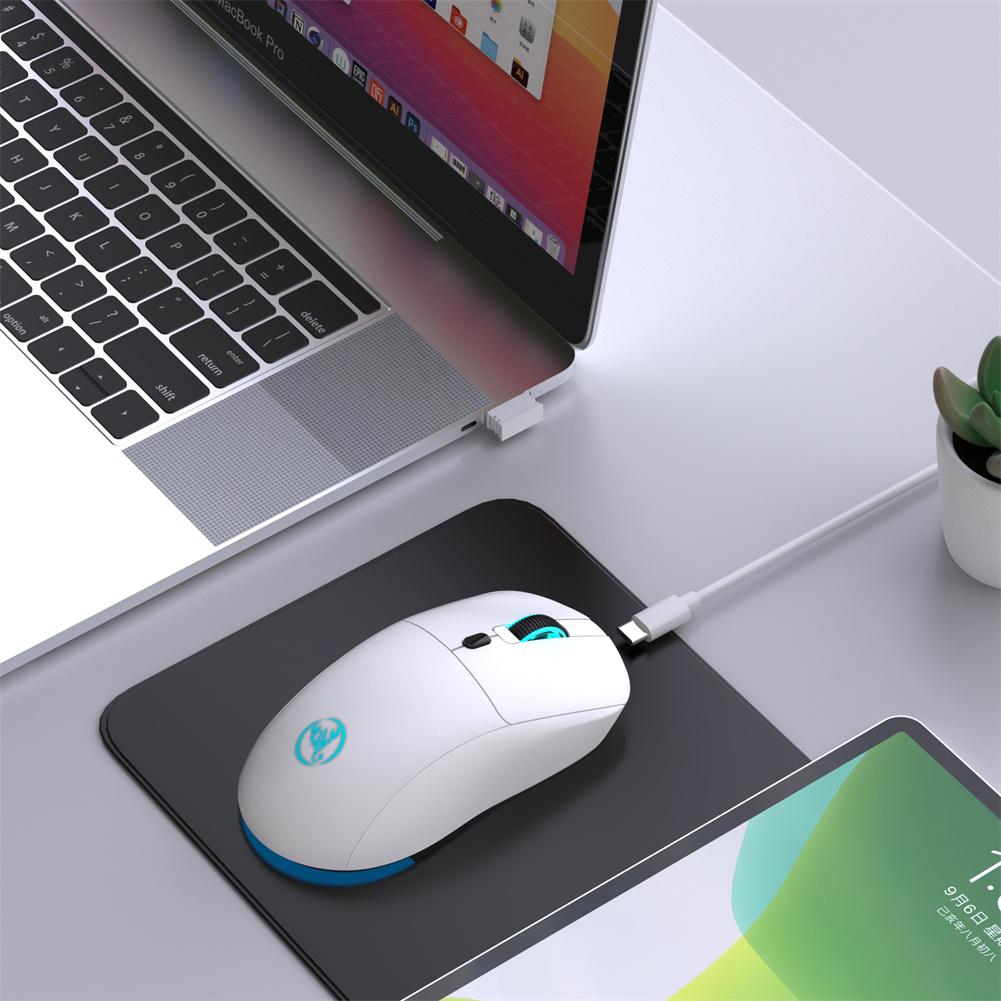 T20 2.4G Wireless Gaming Mouse 7-Color Backlit Ergonomic Mouse 3600 DPI Rechargeable Wireless Computer Mouse For Laptop PC Desktop