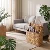 Handwoven Wall Hanging Basket with Handle for Home Office Storage and Organization Use