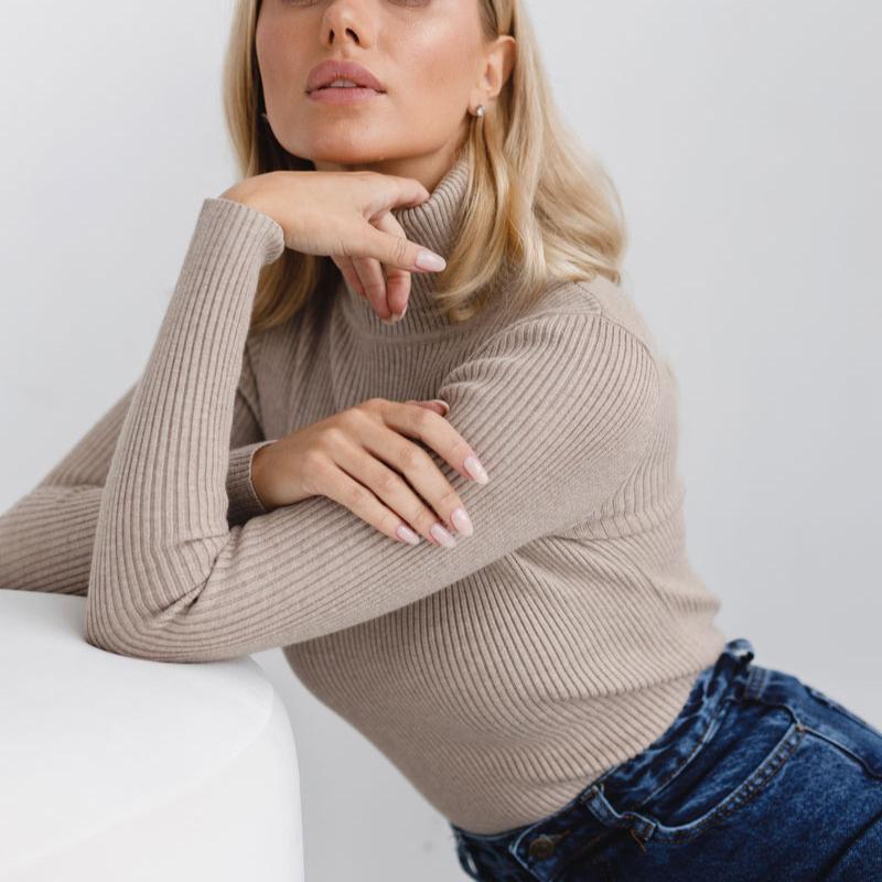 Fashion Women Sweaters Pullover Autumn Winter Turtleneck Sweater Female Solid Ofifce Lady Long Sleeve Sweaters Tops