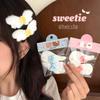 2Pcs Cute Plush Wing Hair Clips Kawaii Star Bow Decor Hair Pins Sweet Angel Wing Headwear Hairclip Ornaments Hair Accessories