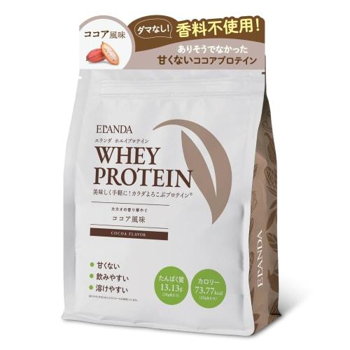 Elanda Unsweetened Protein Powder, Cocoa Flavor, 320g, Single-Serving Size, No Artificial Sweeteners, No Stevia, No Flavoring, Easy To Dissolve, Easy