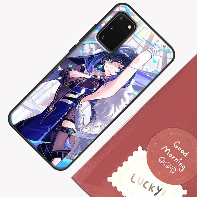 Yelan Genshin Impact Phone Case For Samsung Galaxy S24 S26 Ultra S20 S21 S22 S23 S25 Plus S10 S25 FE Cover Shell