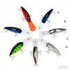 Lure Bait Floating Rock Small Fat12.5cm24.5g 4No. Hook Bionic Lure Hard Bait Fishing GearDW574