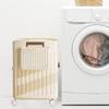 Laundry Hamper With Wheels Laundry Basket On Wheels For Dirty Clothes Foldable Clothes Storage Cube For Narrow Corner Bedroom