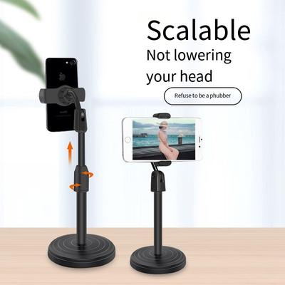 1PC Soporte de Escritorio para Teléfono Móvil Soporte para Tablet Transmisión en Vivo Anfitrión Transmisión en Vivo Trípode Soporte Perezoso para Video Selfie Bluetooth Soporte Multifunción