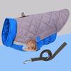 Autumn/Winter Warm Dog Coat with Leash Buckle - Fits Medium/Large Dogs: Shiba Inu, Border Collie, Corgi