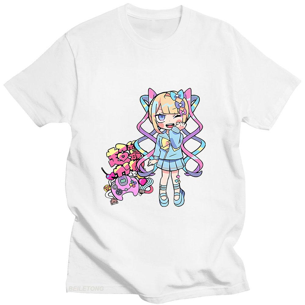 NEEDY GIRL OVERDOSE Tshirts 100% Cotton Shirt Women Kawaii Clothes Anime Graphic T Shirts Summer Prevalent T-shirts Short Sleeve