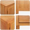 Storage Furniture Set with Storage and Doors Brown Wood Based Material