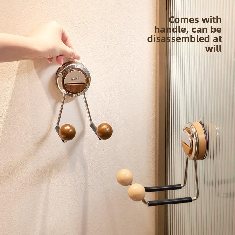 Hair Dryer Rack, Bathroom Non-drilling Wall-mounted Air Duct Rack, Wall Suction Cup Hair Dryer Stand, Bathroom Storage