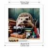 New Arrival 5D DIY Full Circle Diamond Painting "Hedgehog and Book" Embroidery Cross Stitch Home Decor Gift