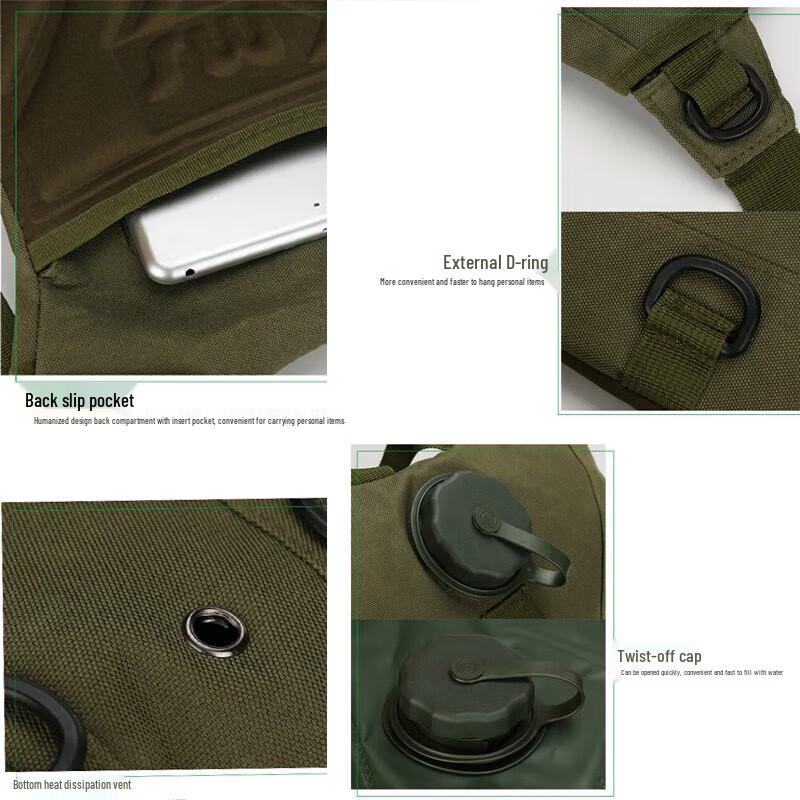 Outdoor Hydration Pack with 3L Water Bladder