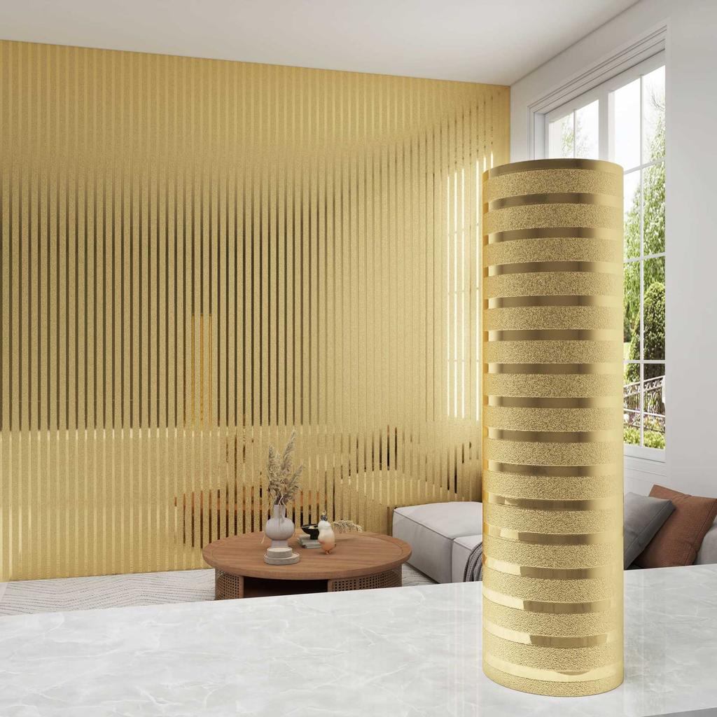 2.3mm Thick Metallic Self-Adhesive Wallpaper Waterproof Scratch-Resistant Vinyl Film Home Renovation, Living Room Bedroom Wall Decor