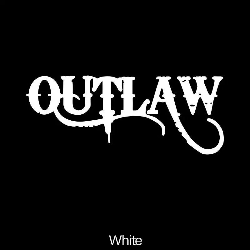 Outlaw   Autostickers Auto Styling Decoratie Laptopstickers Waterdichte Vinyl Decals voor Verbeterde Auto Looks En Stijl S wit
