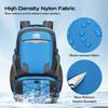 Water-Resistant Hiking Backpack 36x21x57cm with Large Capacity, Multiple Pockets, Reflective Panels, for Outdoors, Men & Women