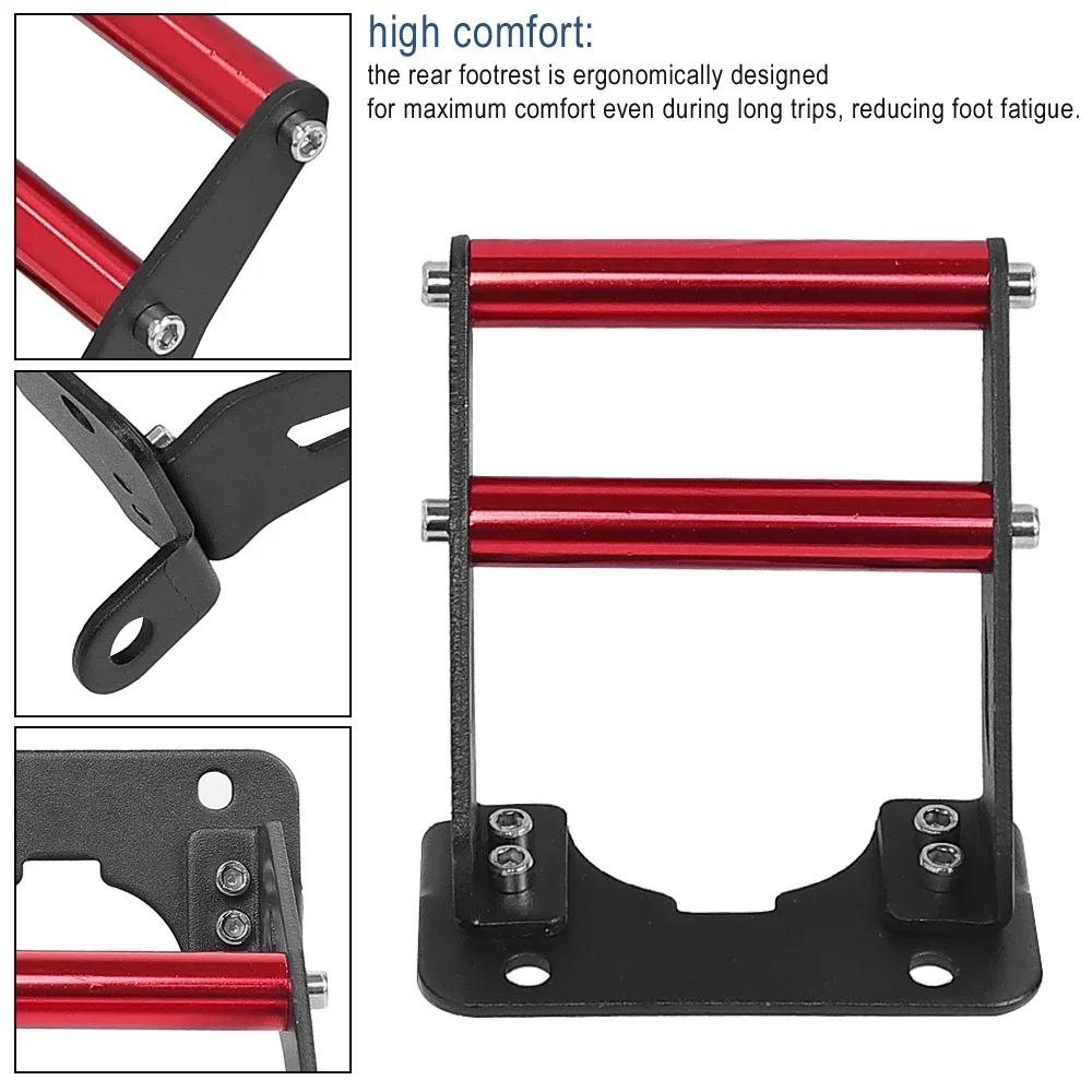 For KUGOO M4 Pro Electric Scooter Rear Foot Support Aluminum Alloy Skateboard Rear Fork Foot Step Pedal Support Handle Bar Parts
