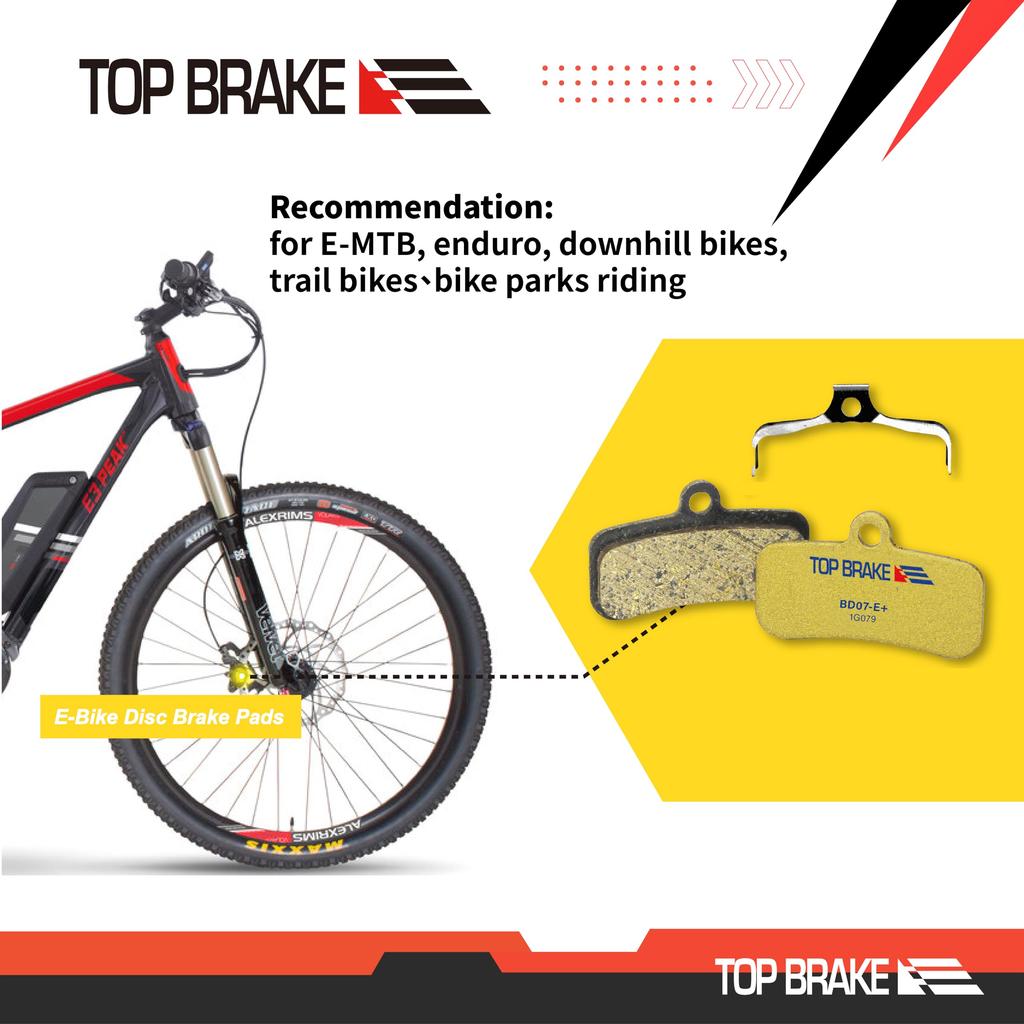 Plăcuțe de frână de top pentru bicicletă, compatibile cu Shimano Saint BR M810 M820 Zee M640 Tektro HD M745 735725 TRP SL Slate T4, compus premium, aur, pentru bicicletă electrică -