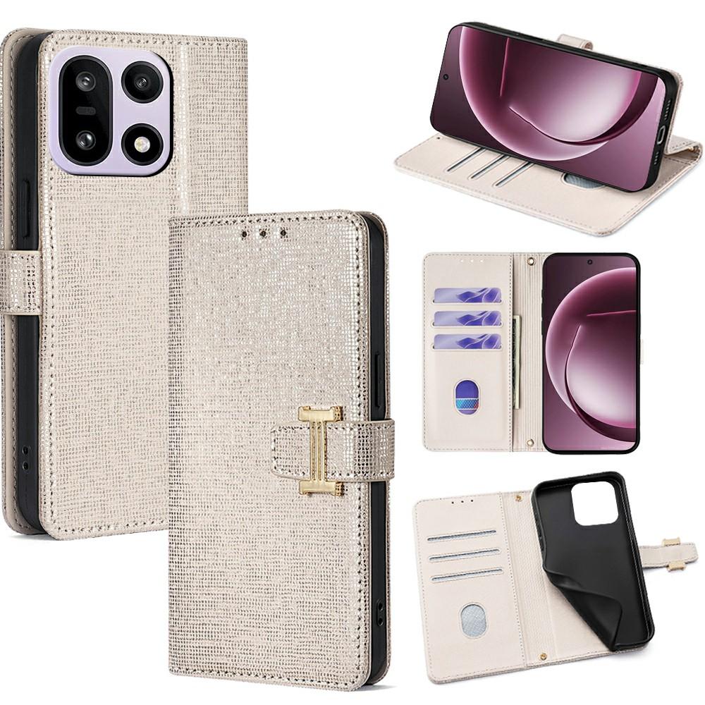 For OnePlus 15 5G Case Metal I-Buckle PU Leather Wallet Phone Cover