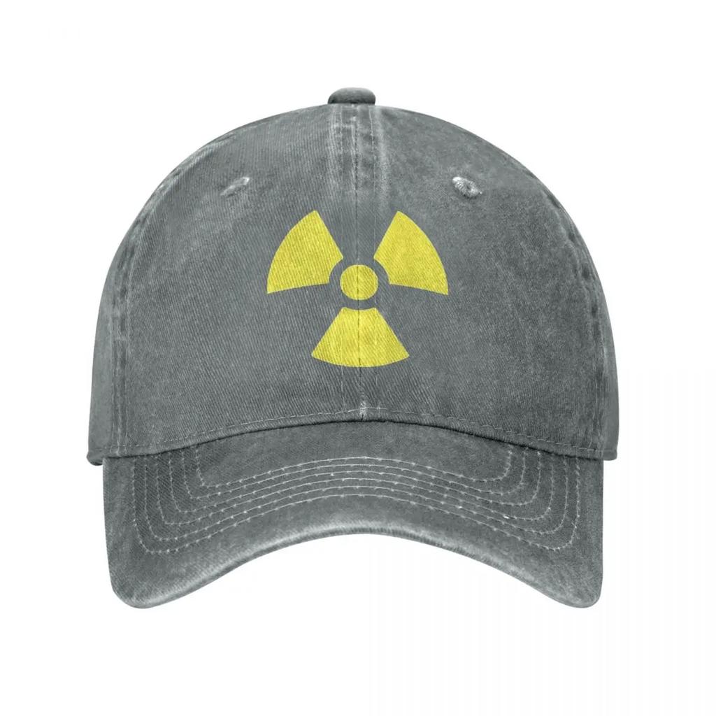 Test Radioactive Unisex Baseball Caps Distressed Cotton Hats Cap Casual Outdoor Activities Headwear