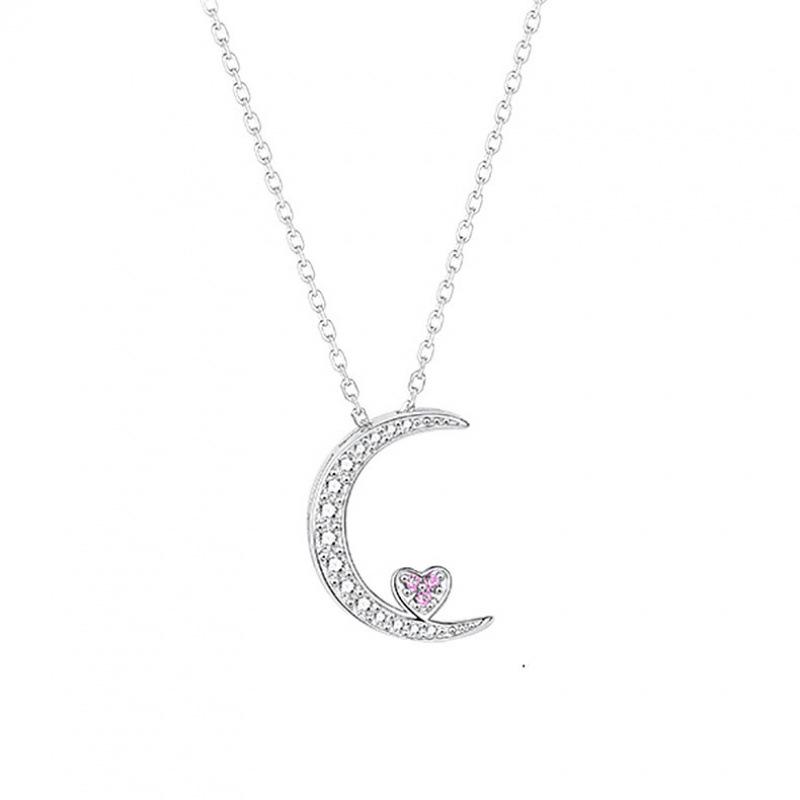 Japanese & Korean Star and Moon Clavicle Necklace for Women - Elegant Minimalist Design