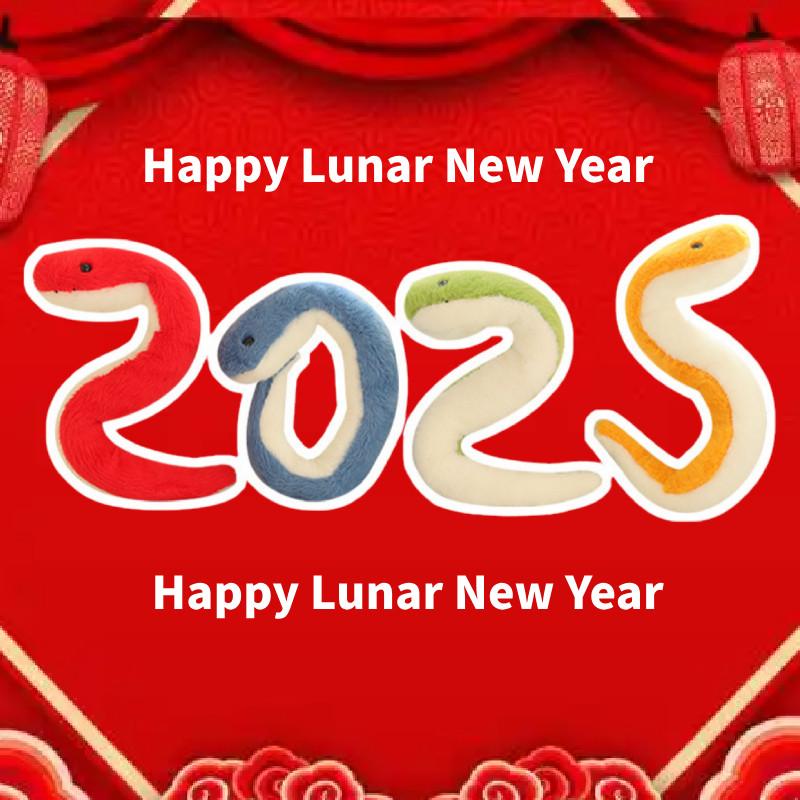 Snake 2025 Chinese Doll Year The Snake Zodiac Mascot Plush Toy New Gift Year