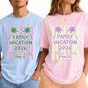 Custom Family Vacation Shirt, Personalized Beach Trip Tee, Matching Travel Group Shirt, Custom Name Destination Vacation