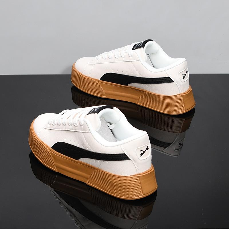 

Spring and autumn new leather thick baseplate shoes sports and leisure shoes STK 35