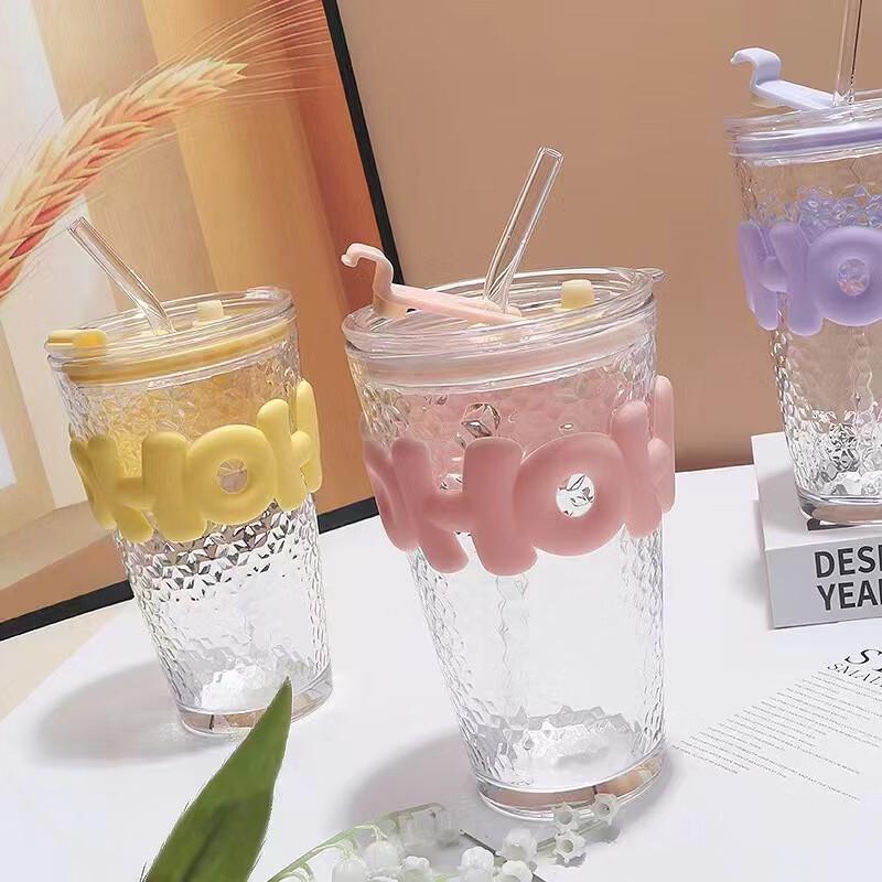 Libaiyi Double-Drink Portable Glass Cup