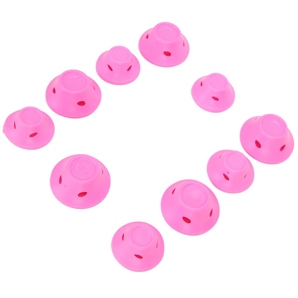 Hair Rollers No Heat Rubber Pink No Clip Hair Curlers Styling Waving Hairstyle Tool