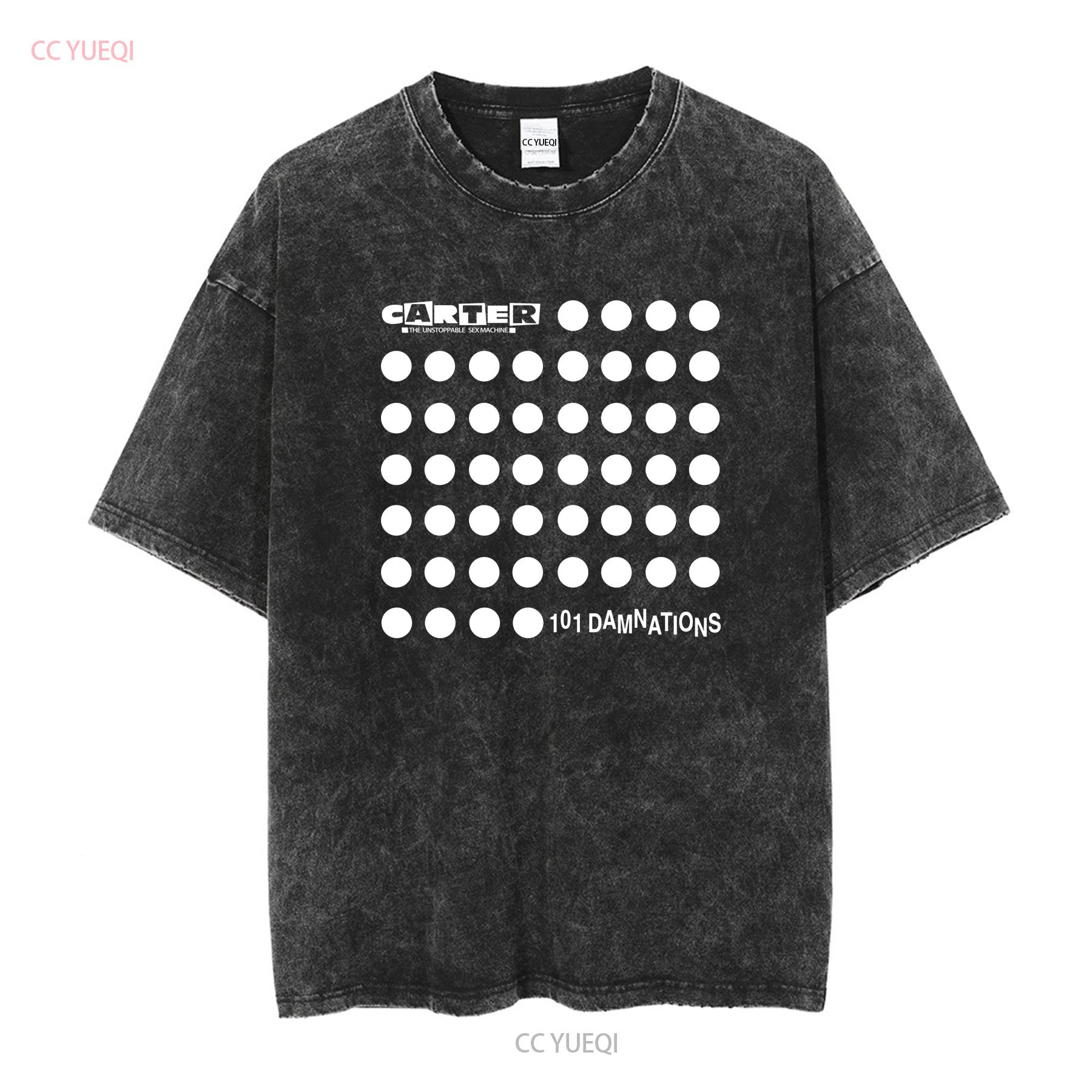 

Carter USM T Shirt 101 Damnations vintage Washed Versatile fashion Comfortable Unisex homme streetwear Stretched graphic XL