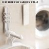 3/6pcs No Drill Magnetic Remote Holder - Wall Mount for TV/AC/DVD Remotes White Space-Saving Design Cup Holders 5