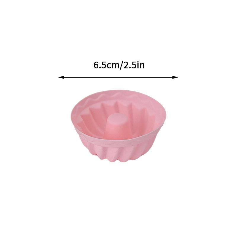 Food Grade Cake Mold Silicone Multicolor Round Muffin Cups Baking Silicone Cake Molds