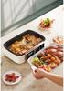 German Electric Steamer: Three-Layer, Large Capacity with Timer, Anti-Dry Protection for Stewing and Cooking.