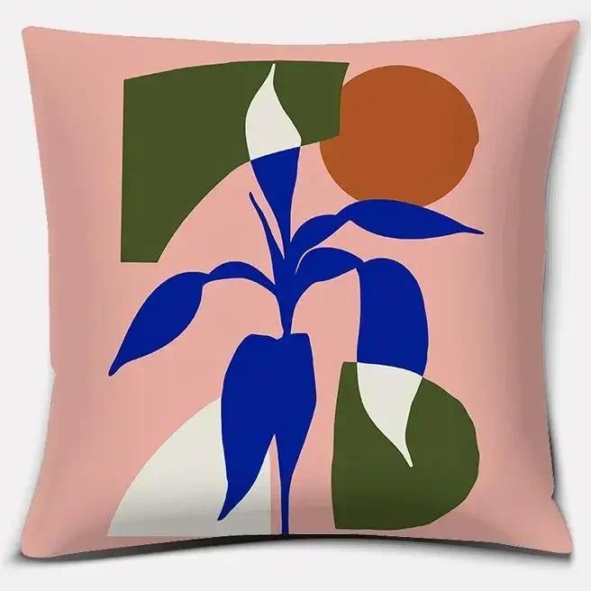 Abstract Leaf Series Pillow Gift Home Office Decoration  Bedroom Sofa Car Cushion Cover Case