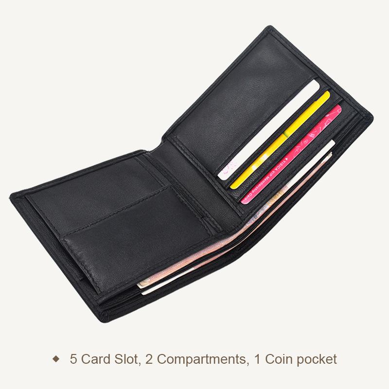 High-end woven wallet generation RFID medium and long loose-leaf wallet leather black hand bag