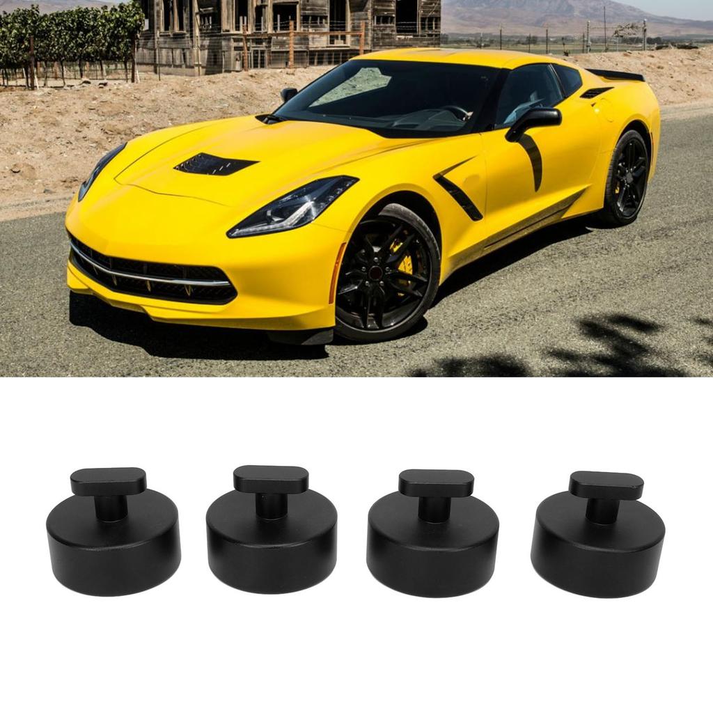 4PCS   Pad Billet Aluminum Lift Point   Adapter Pucks   Pad Stand for C7  51  06 C6‑ 06