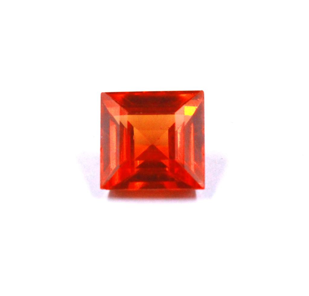 10.75 Carat Emerald Shape Orange Sapphire Sri Lanka Certified Gemstone SN196