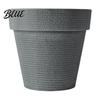 Sun Proof Anti Aging Plant Containers Round Large Planter with Drainage Hole 12 Inch Dia Stone-Look Flower Sturdy Resin Pots for Backyard Landscaping