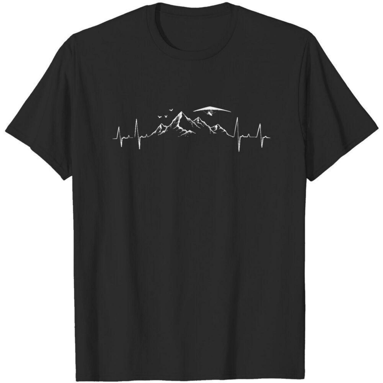 Футболка унисекс «Дельтапланер» Heartbeat EKG S