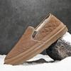 Fashion Hot Style Men's Casual Shoes Winter Plus Velvet Warm Slip-on Cotton Shoes Trendy All-match Popular Model Snow Boots for Men