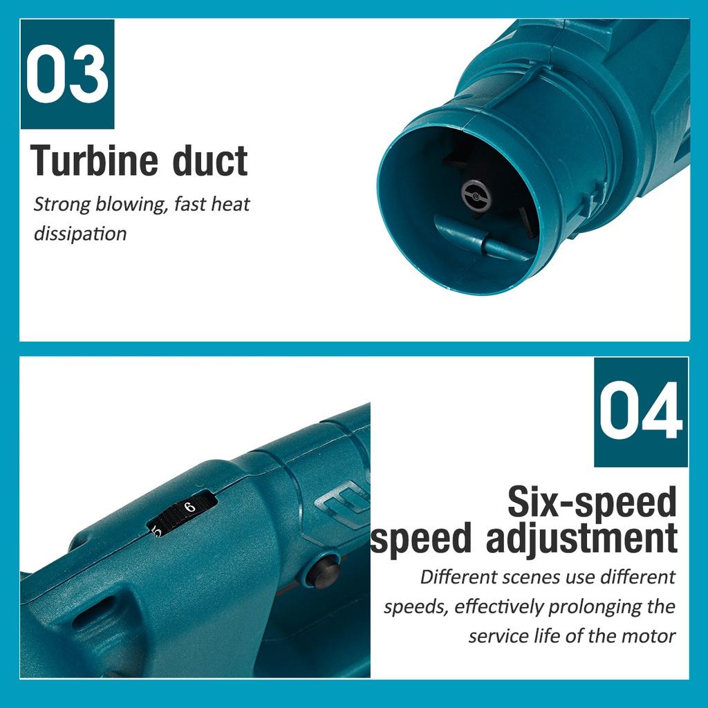 588Vf 30000RPM Dust Collector Sweeper Garden Tools Handheld Leaf Blower Cordless Electric Air Blower