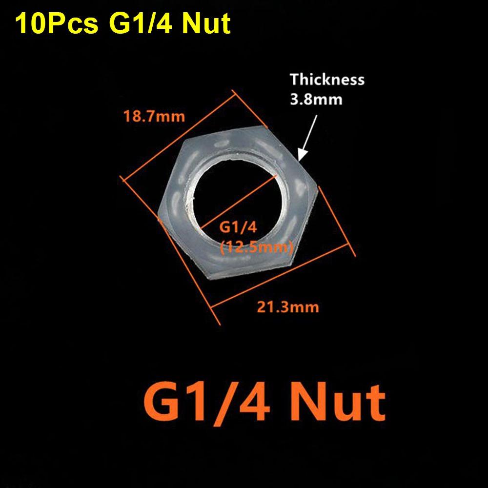 10Pcs M6-G1/2 To 2.4-11.1mm Water Hose Joint for Aquarium Fish Tank Fittings