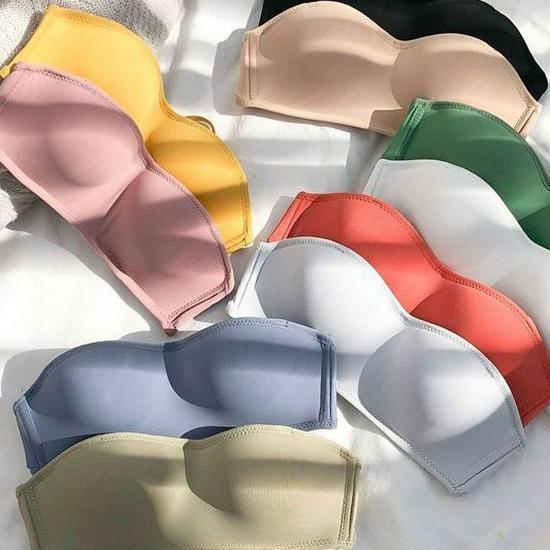 Macaron Nahtloses Lift-Up Bandeau: Kabelloser BH mit Unterarmstütze für kleine Brustkörbe