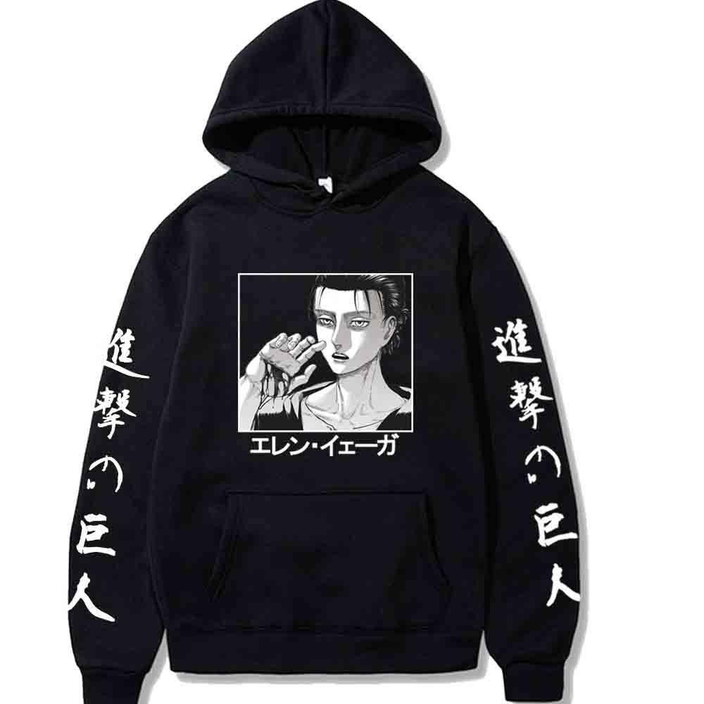 Anime Attack on Titan Felpe con cappuccio Eren Yeager Pullover stampati Top  unisex Maniche lunghe Felpe con cappuccio Primavera Autunno Abbigliamento  acquista in modo economico — spedizione gratuita, recensioni reali con foto  —