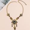 Meier Pearl necklace bohemia tassel two-purpose forehead chain exotic ethnic style