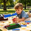 DIY Bricks Assemble USP Soft Bullet Gun Toy Safe Foam Dart Outdoor Shooting Game Toy Perfect Birthday Gifts for Children