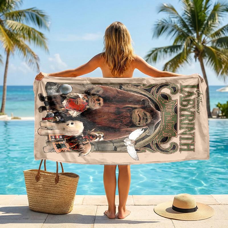 Labyrinth Fashion Beach Towel: Ideal for Summer Adventures Soft, absorbent and quick drying suitable for swimming and bathing