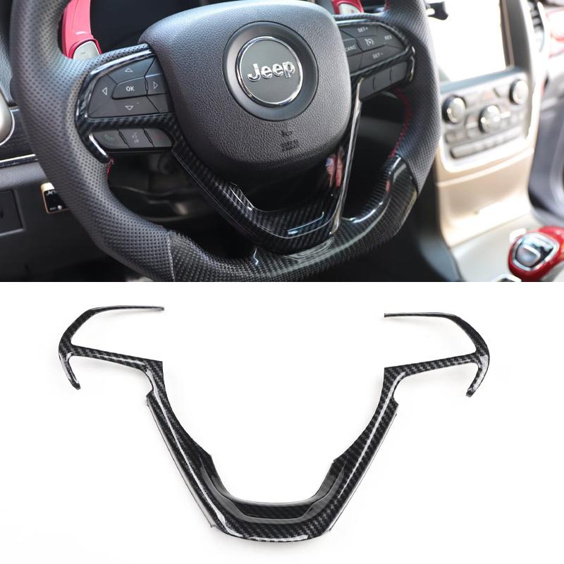 For Jeep Grand Cherokee Car Steering Wheel Dashboard Panel Cover Decoration Sticker Full Sets Interior Modification Accessories