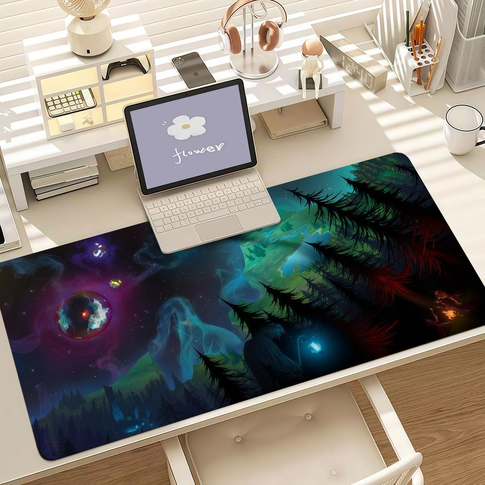 Game OOuter WWilds Mouse Pad Anti Slip Rubber Edge Locked Thickened Laptop Gaming Desk Mat