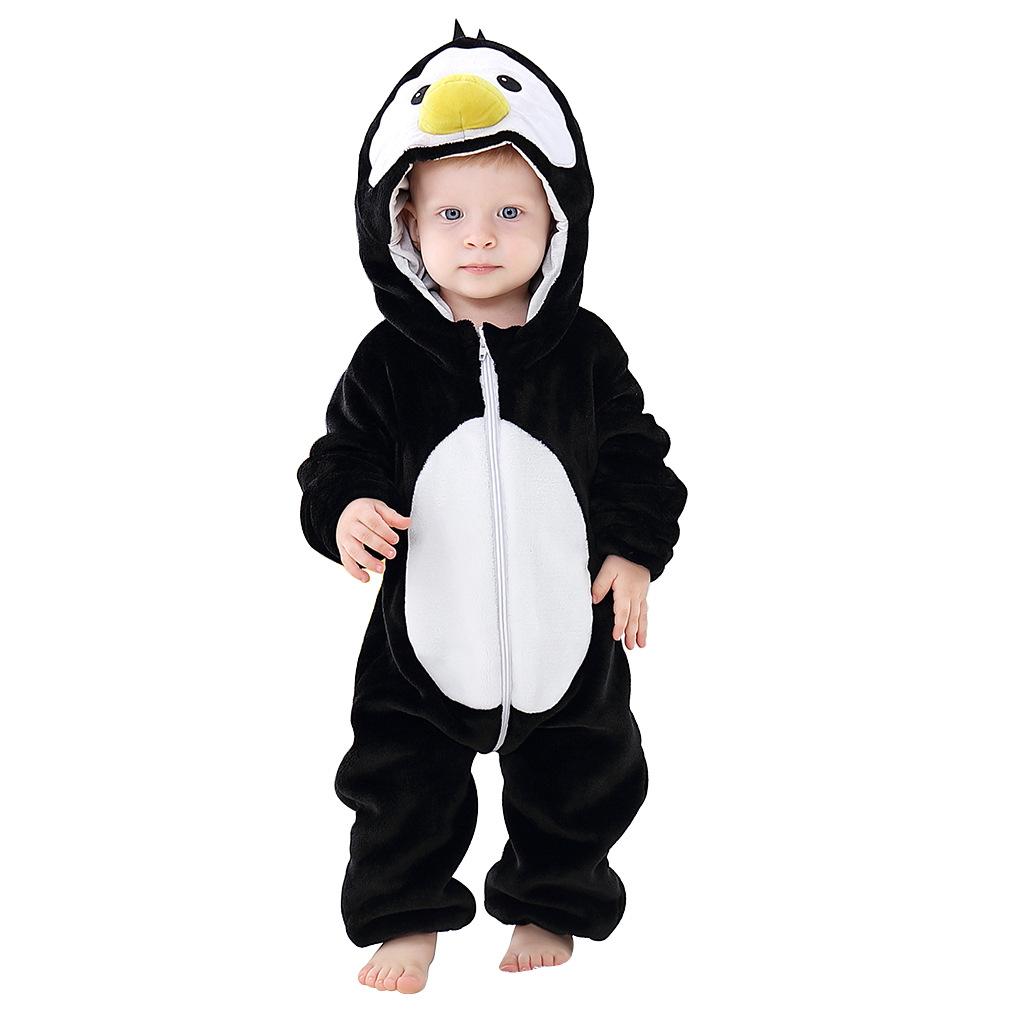 Pajamas Easter Rabbit Baby Rompers Winter Hooded Flannel Sleepwear Toddler Infant Animal Pyjamas Girls Boys Clothes
